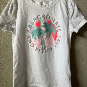 Abercrombie Kids White Tee with Colorful Graphic